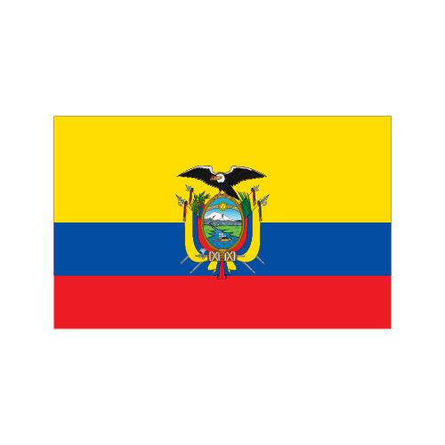 Ecuador Flags (with crest)