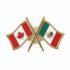 Canada/Mexico Crossed Pin