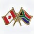 Canada/South Africa Crossed Pin