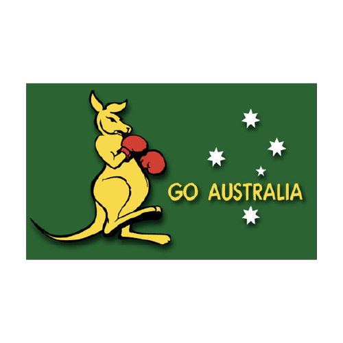 Go Australia Flag (Boxing Kangaroo)