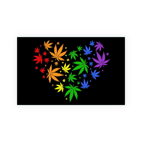 Marijuana Love Flags