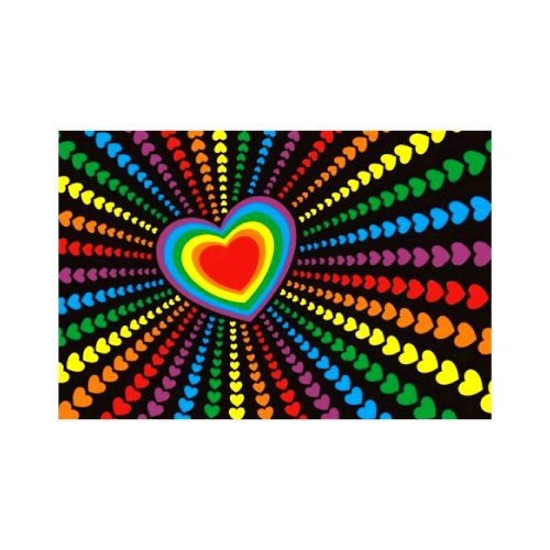 Rainbow Love Flags