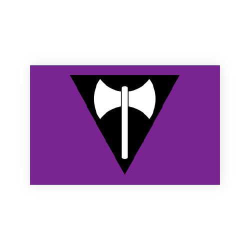 Labrys (Axe) Lesbian Flag