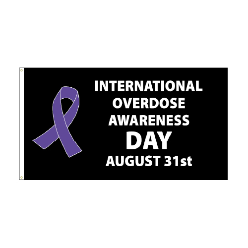 International Overdose Awareness Day Flag