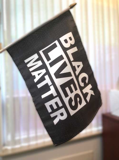 Black Lives Matter Stick Flag - The Flag Shop