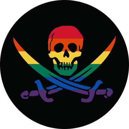 Pride Pirate Buttons - Pride Buttons - PRIDE
