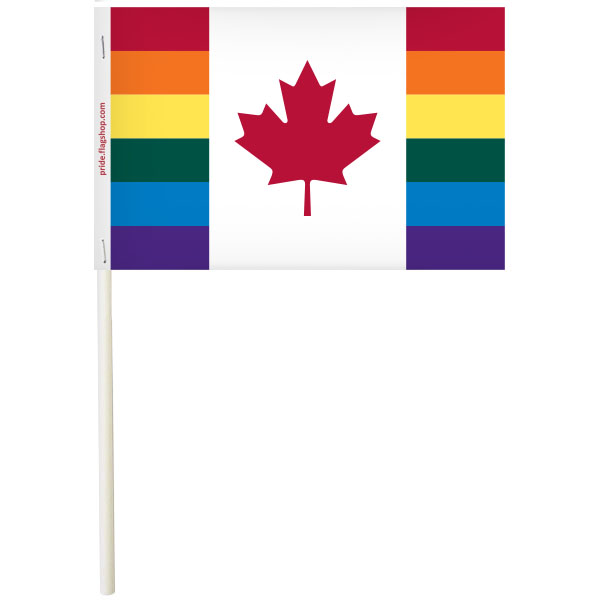 Canada Pride Paper Stick Flags