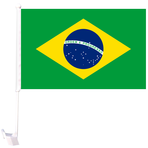Car Flag Brazil