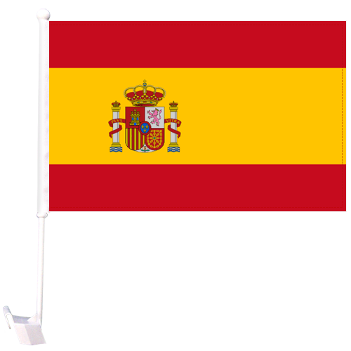 Spain Car Flag