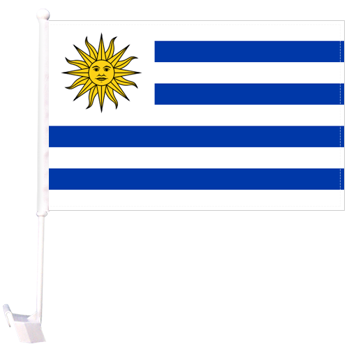 Uruguay Car Flag