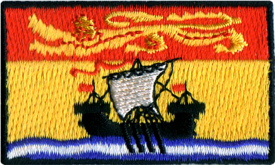 New Brunswick 1.5"x2.5" Crest