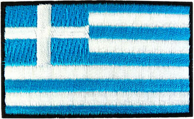 Greece 1.5"x 2.5" Crest | The Flag Shop