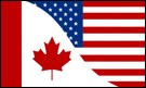 USA Canada Friendship Window Clings | USA Canada Friendship Flag Window Decals