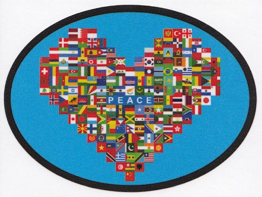 World Peace Car Decals