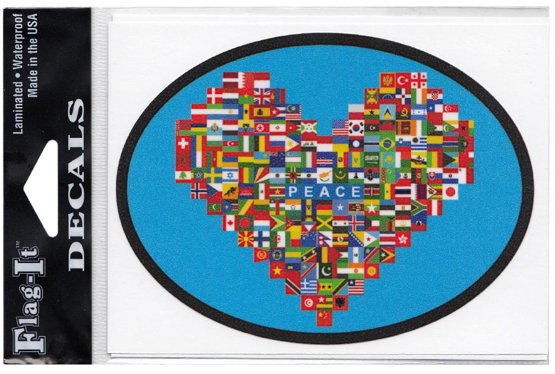 World Peace Car Decals