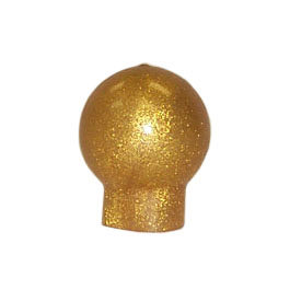 Gold Rubber Ball Finial for Outdoor Flagpoles | Finials
