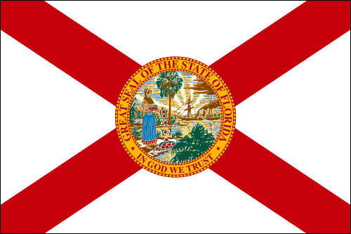 Flag of of USA State Florida