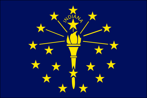 Indiana Us State Flag