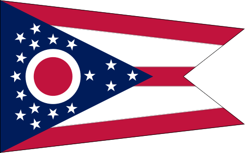Flag of USA State of Ohio