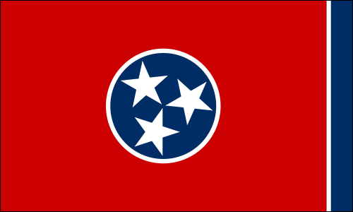 Us State Flag Of Tennessee