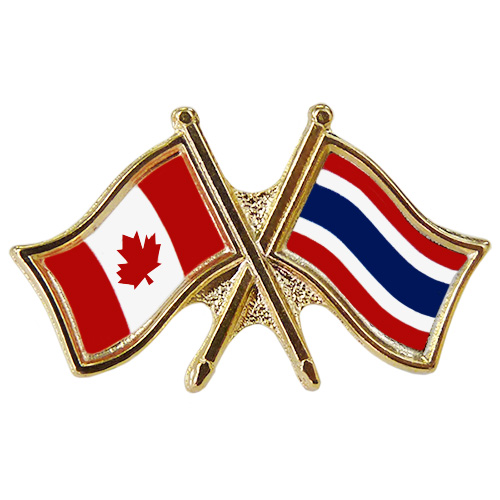 Canada Thailand Crossed Pin
