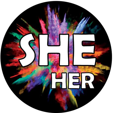 She Her Button - The Flag Shop