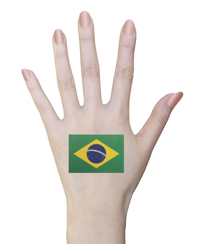 Brazil Flag Tattoos
