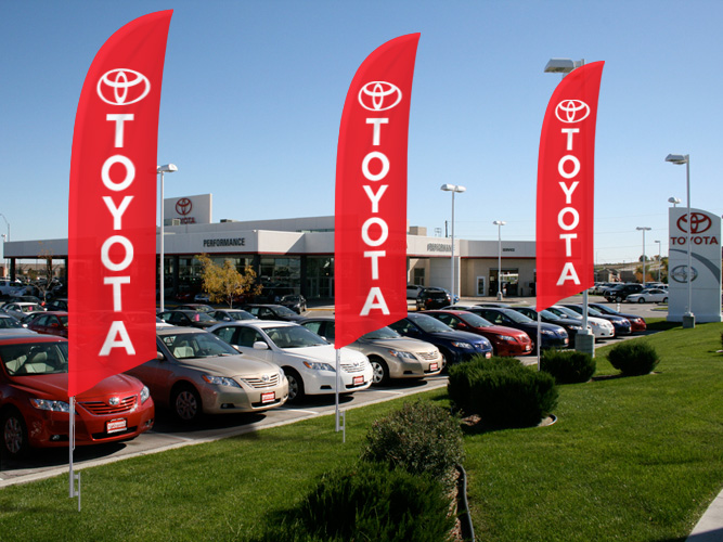 Car Dealership Advertising Bow Flags
