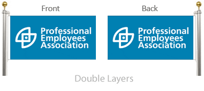 Double Layers Flags and Banners