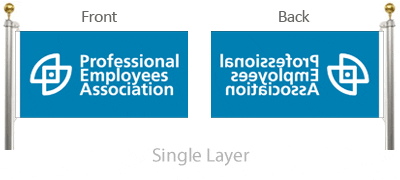 Custom Single Layer Flag