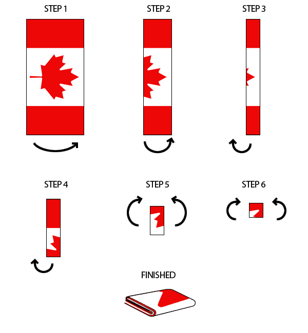 Fold Canadian Flag - The Flag Shop