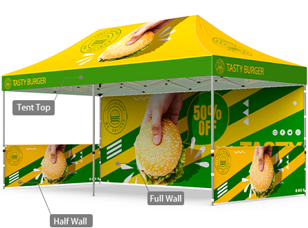 The Flag Shop | Custom Printed Tent Tops 10×20