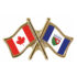 Canada/Northwest Territories Crossed Pin