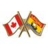 Canada/New Brunswick Crossed Pin