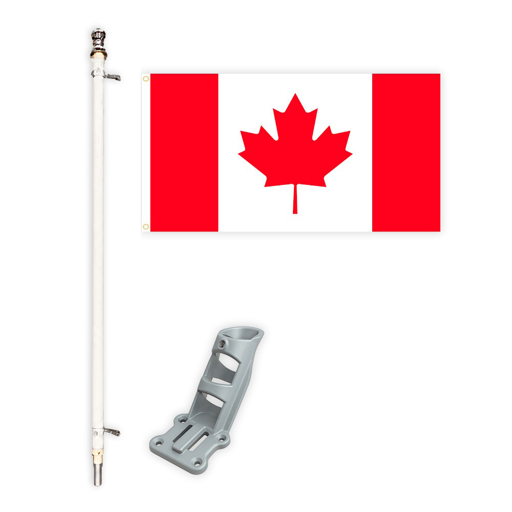 Flag, Pole and Silver bracket