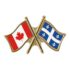 Canada/Quebec Crossed Pin