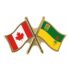 Canada/Saskatchewan Crossed Pin