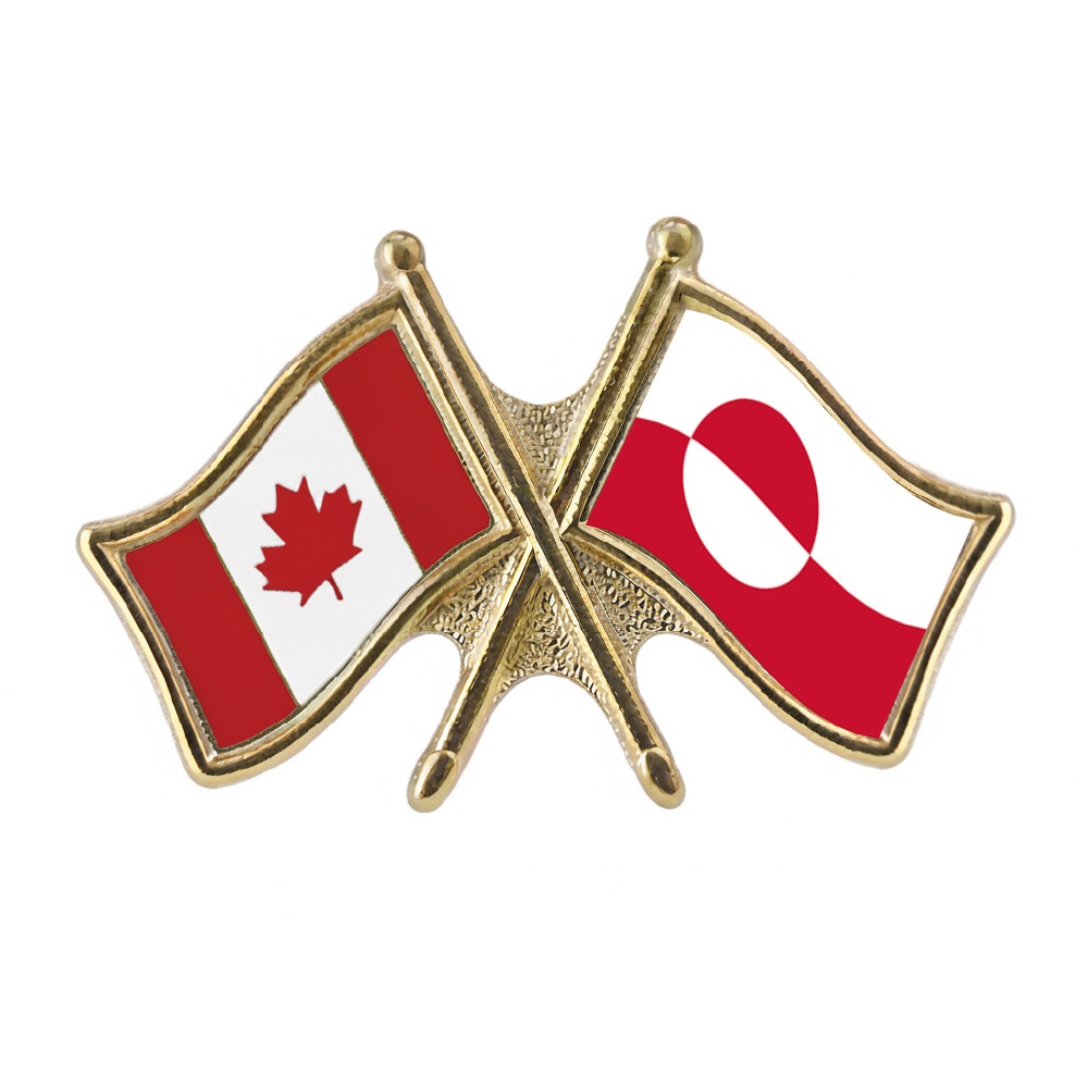 Canada/Greenland cross pin
