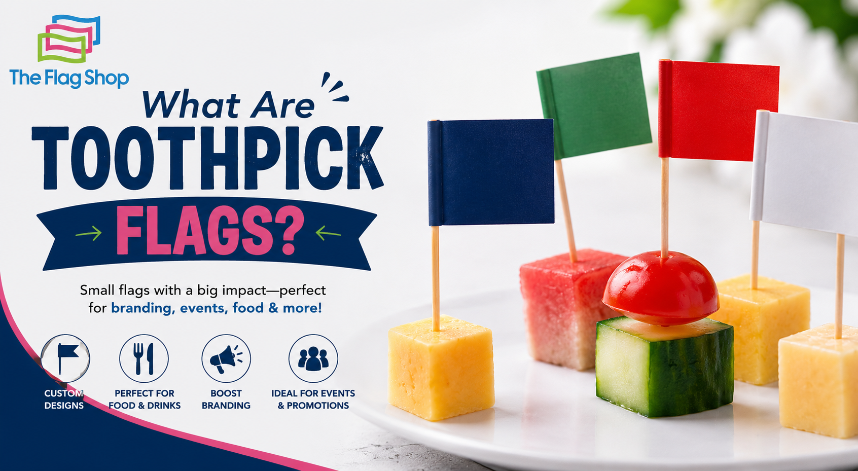 Toothpick Flags Food and branding