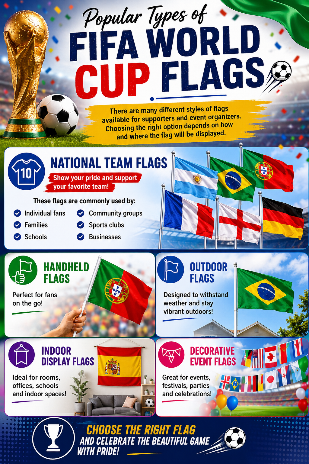 Popular Types of FIFA World Cup Flags