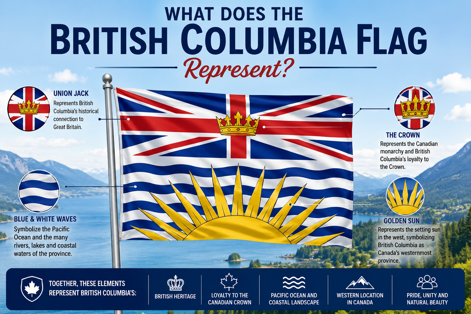What Does the British Columbia Flag Represent