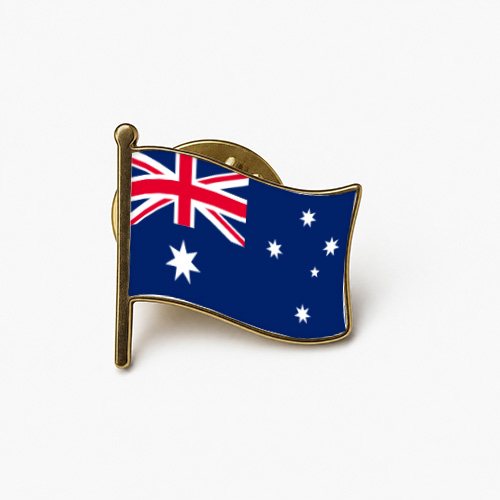 australia waving flag pin
