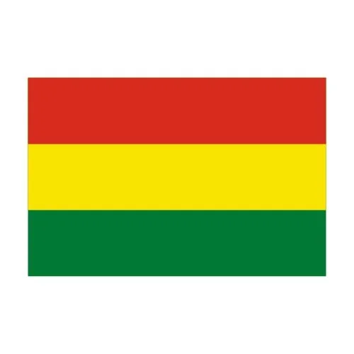 Bolivia flag solid stripes