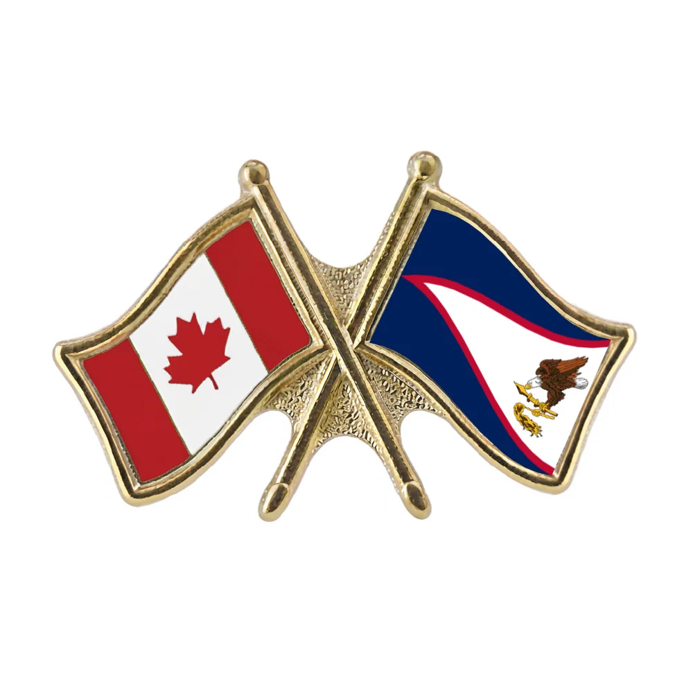 Canada/American Samoa Crossed Pin