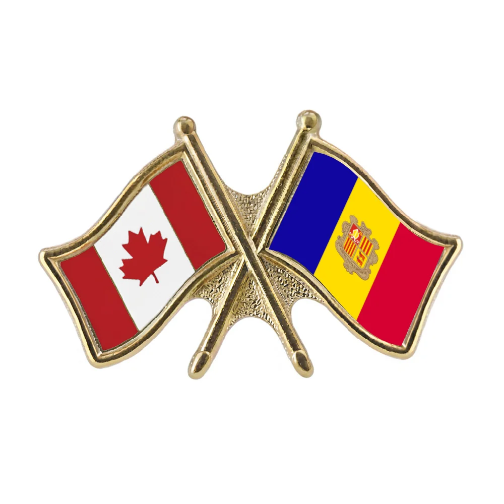 Canada/Andorra Crossed Pin