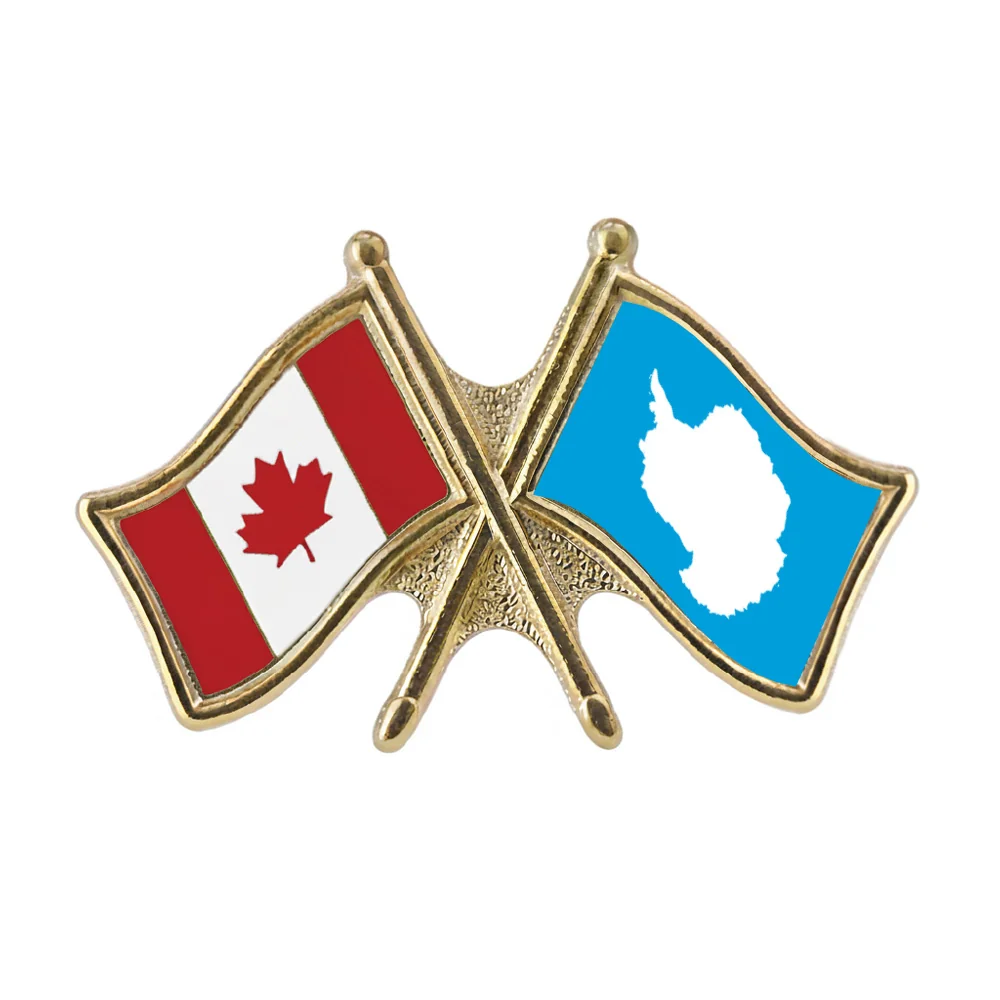 Canada/Antarctica Crossed Pin