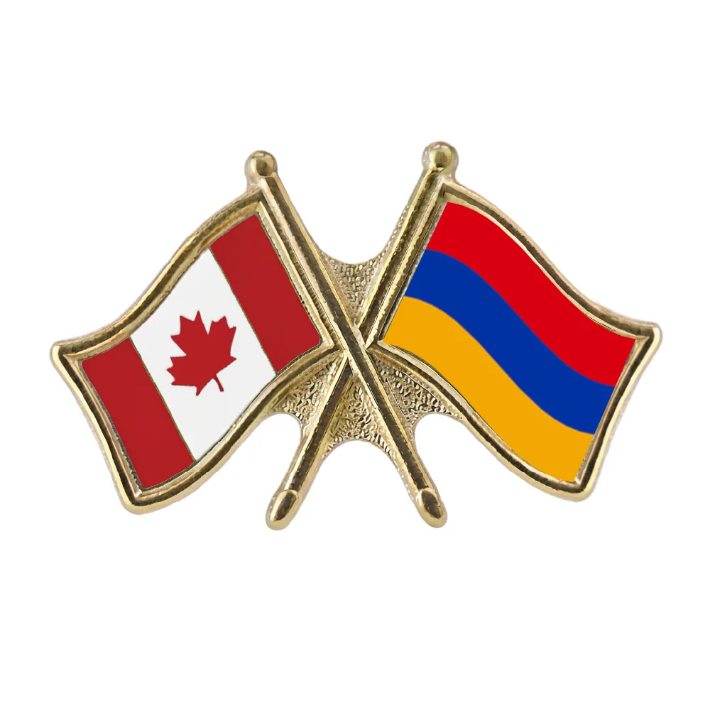 Canada/Armenia Crossed Pin