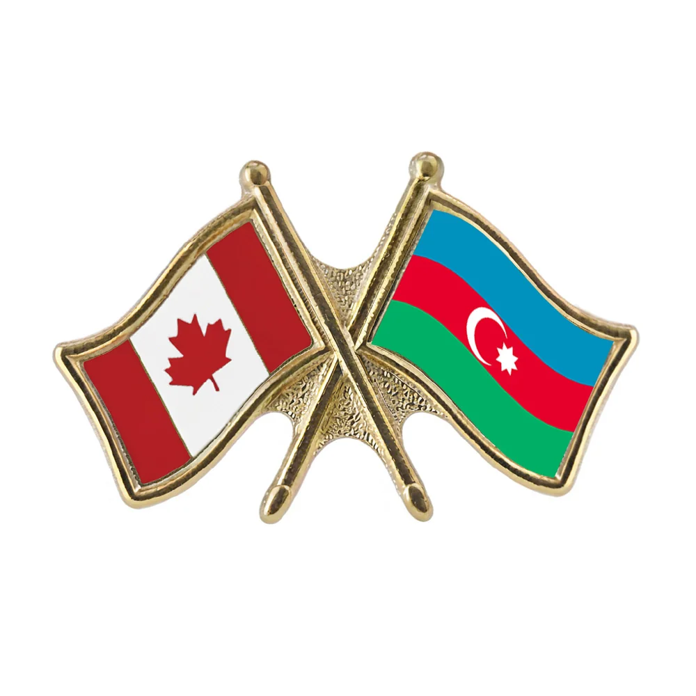 Canada/Azerbaijan Crossed Pin