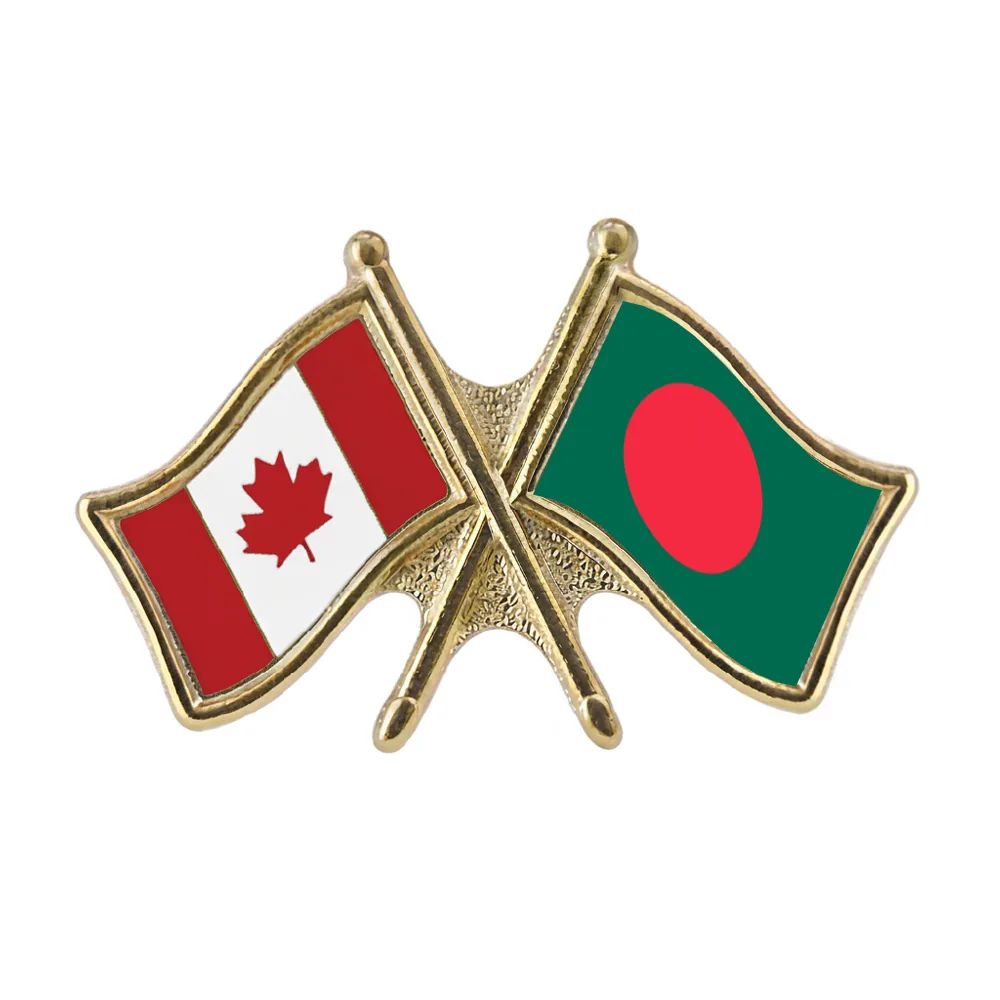 Canada/Bangladesh Crossed Pin