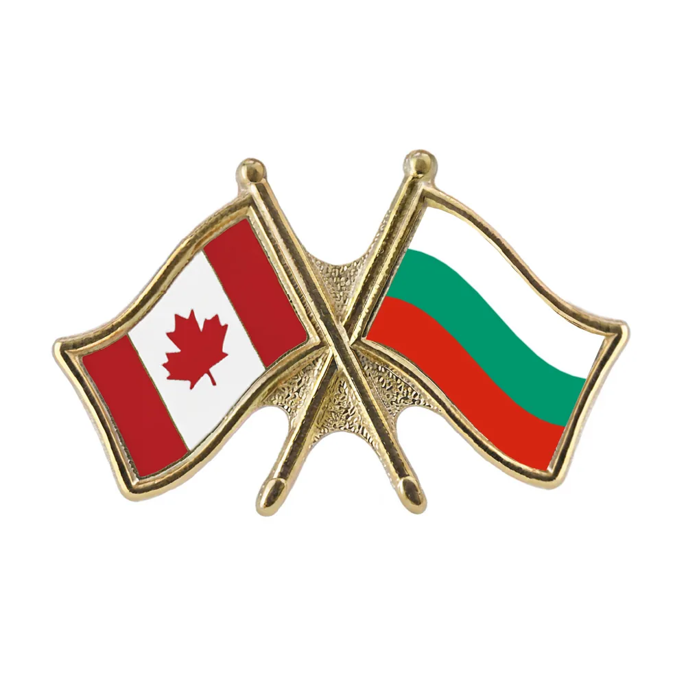 Canada/Bulgaria Crossed Pin